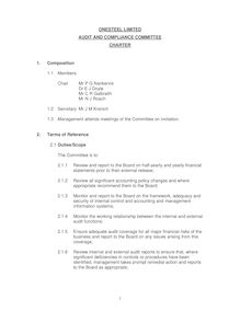 Board Charter - Audit and Compliance Committee - 18 June 2…