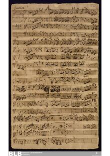 Partition complète, Ouverture en B-flat major, B♭ major, Molter, Johann Melchior
