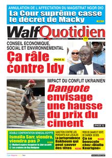 Walf Quotidien n°8989 - du vendredi 11 mars 2022