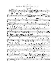 Partition flûte 1, 2/Piccolo, Symphony No.9, Symfonie č.9, Z nového světa, From the New World