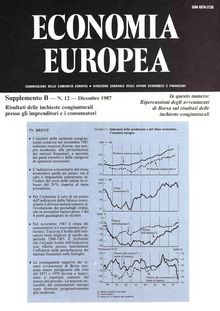 ECONOMIA EUROPEA. Supplemento Î’ â€” N. 12 â€” Dicembre 1987