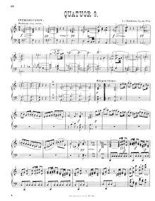 Partition complète, corde quatuor No.9, Op.59/3, Third Rasumowsky-Quartet par Ludwig van Beethoven