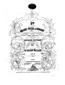 Partition complète, Grande Polka de Concert No.3, E♭ major, Wallace, William Vincent