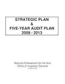 Strategic Plan and Five Year Audit Plan 2009-2010