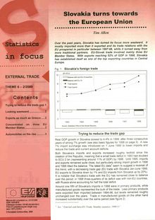 Statistics in focus. External trade No 2/2000. Slovakia turns towards the European Union