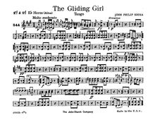 Partition cor 1,2 (E♭), pour Giliding Girl, Sousa, John Philip