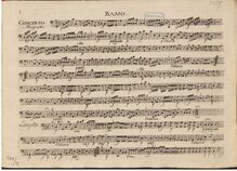 Partition violoncelle, Concert Pour le Clavecin Avec L Accompagnement de 2 Violons, Taille, Basse & 2 Cors