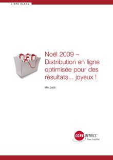 Noël 2009 – Distribution en ligne optimisée pour des ...
