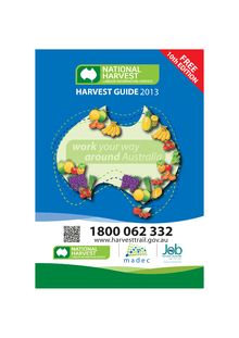Fruit picking : national harvest guide 2013 (OZ)