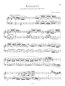 Partition Piano 2, Concerto pour 2 Harpsichords, C major, Bach, Johann Sebastian