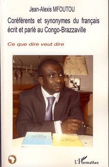Coréférents et synonymes du français écrit et parlé au Congo-Brazzaville