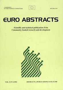 The abstracting journal of scientific and technical publications of the Commission of the European Communities. Vol. 31 February 1993, N° 2