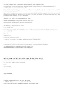 Histoire de la Révolution française, Tome 1 par Adolphe Thiers