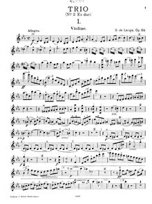 Partition de violon, Piano Trio No.2, Op.89, E♭ Major