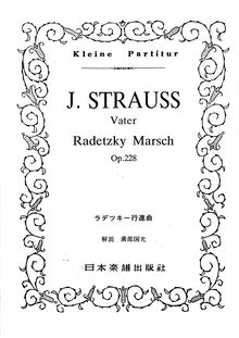 Partition compléte, Radetzky March, Op.228, Strauss Sr., Johann