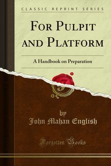 For Pulpit and Platform