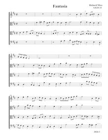 Partition Fantasia, VdGS No.18 - partition complète (Tr A T B), fantaisies pour 4 violes de gambe