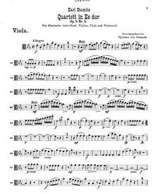 Partition viole de gambe, Six quatuors, Stamitz, Carl Philipp