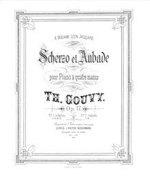 Partition No.1 - Scherzo, Scherzo et Aubade, Op.77, Gouvy, Louis Théodore