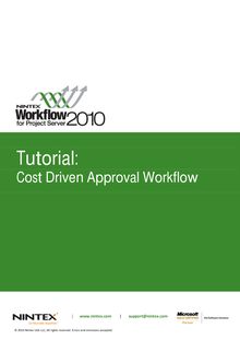 NW4PS2010 Tutorial Cost Driven Proposal Workflow