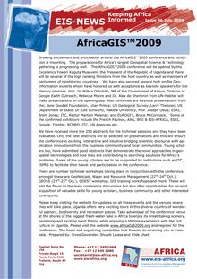 AfricaGIS™2009 - EIS-Africa
