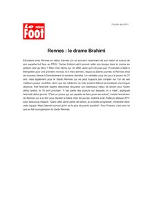 Rennes : le drame Brahimi