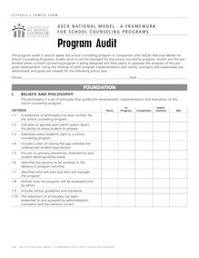 Program audit