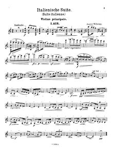 Partition de violon, Italienische  nach Nicolo Paganini
