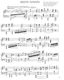 Partition complète, Piano Sonata No.4, Keltic, MacDowell, Edward par Edward MacDowell