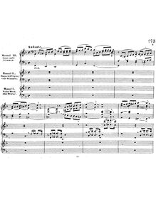 Partition , Andante, orgue Sonata No.2, Op.40, A minor, Kühmstedt, Friedrich
