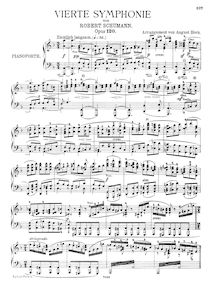 Partition complète, Symphony No.4, Op.120, D minor, Schumann, Robert par Robert Schumann