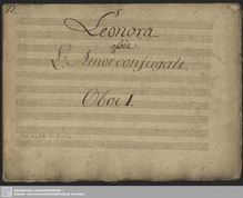 Partition clarinette 1, Leonora, Leonora, ossia L’amore conjugale&nbsp;; Leonore
