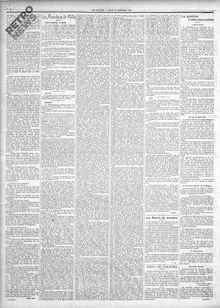 Le Figaro du 15 novembre 1904