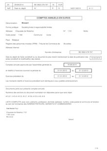 Stromae - Les comptes annuels de sa société Mosaert