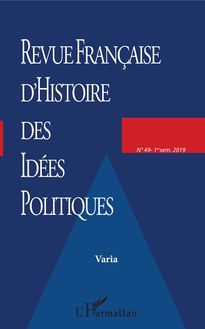 Revue française (49) d histoire des idées politiques