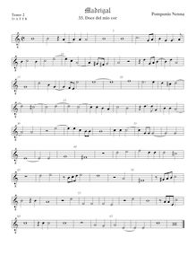 Partition ténor viole de gambe 3, octave aigu clef, Madrigali a 5 voci, Libro 5