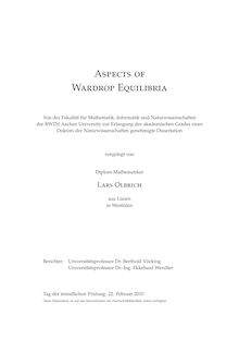 Aspects of Wardrop equilibria [Elektronische Ressource] / vorgelegt von Lars Olbrich