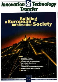 Innovation & Technology Transfer 2/96. Building a European Information Society