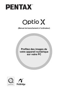 Notice Appareil Photo numériques Pentax  Optio X