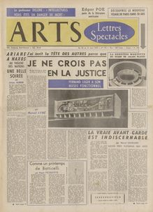 ARTS N° 715 du 25 mars 1959