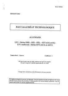 Bac lv1 allemand 2002 sms