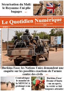 Le Quotidien Numérique d’Afrique n°2073 - Du mercredi 16 novembre 2022