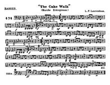 Partition Basses (Tubas), pour Cake Walk, Marche Ethiopienne, D♭ major