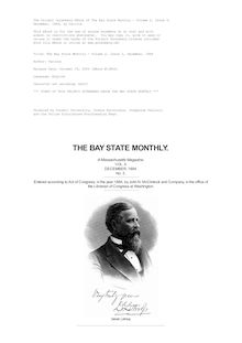 The Bay State Monthly — Volume 2, No. 3, December, 1884