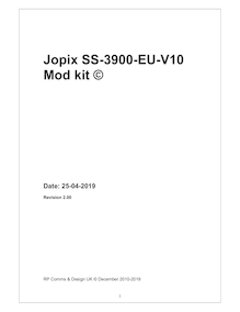 Jopix SS3900-EU-V10 Modification Manual Rev 2.00