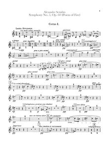 Partition cor 1, 2, 3, 4 (en F), Prometheus, Le Poème du Feu, Op.60