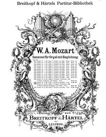 Partition complète, église Sonata, Church Sonata No.14Church Sonata No.15 par Wolfgang Amadeus Mozart