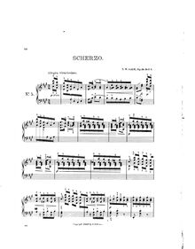 Partition No., Scherzo, Aquarellen. Kleine Tonbilder für Pianoforte