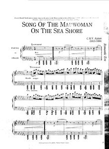 Partition Prelude No., La chanson de la folle au bord de la mer, 25 Préludes dans tous les tons majeurs et mineurs pour piano ou orgue