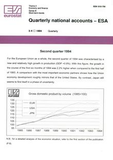 Quarterly national accounts - ESA. 3-4/1994 Quarterly